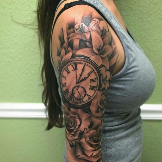 tatuaggio orologio 125