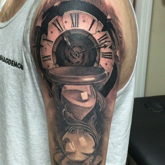 tatuaggio orologio 127