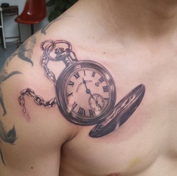 tatuaggio orologio 133