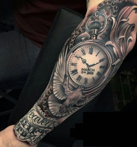 tatuaggio orologio 153
