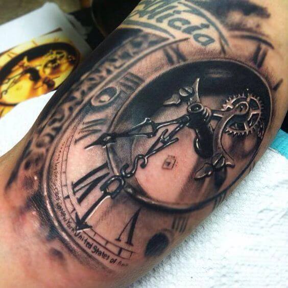 tatuaggio orologio 193