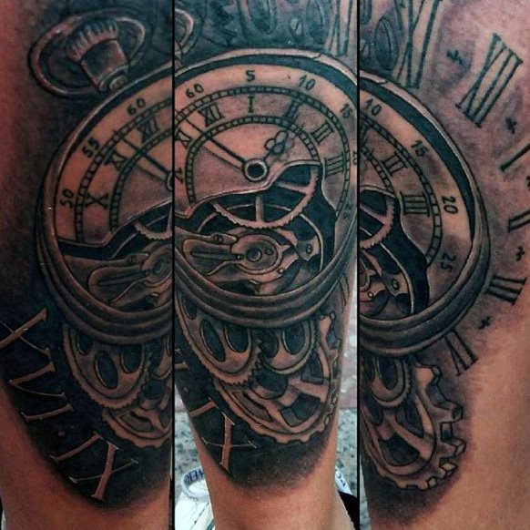 tatuaggio orologio 299