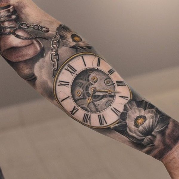 tatuaggio orologio 305