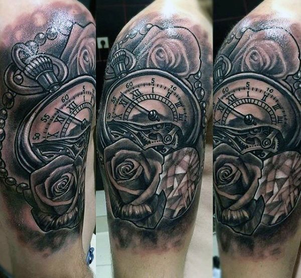 tatuaggio orologio 393