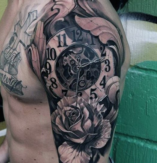 tatuaggio orologio 59