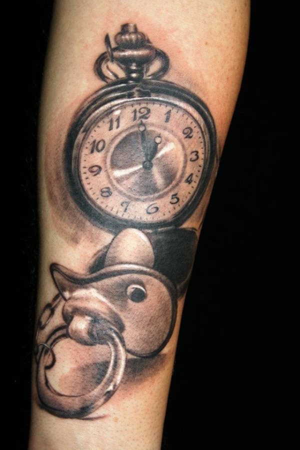 tatuaggio orologio 89