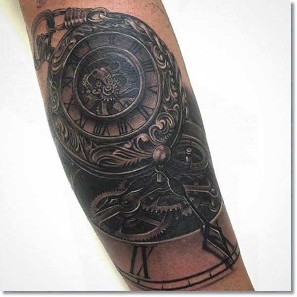 tatuaggio orologio da taschino 05