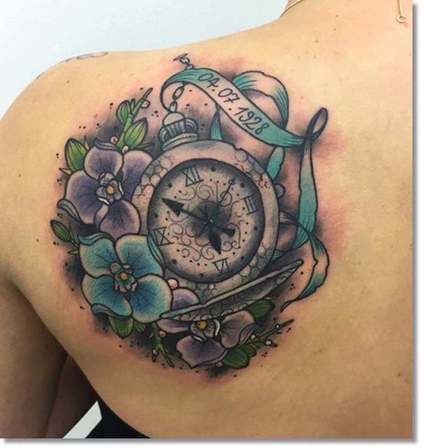 tatuaggio orologio da taschino 101