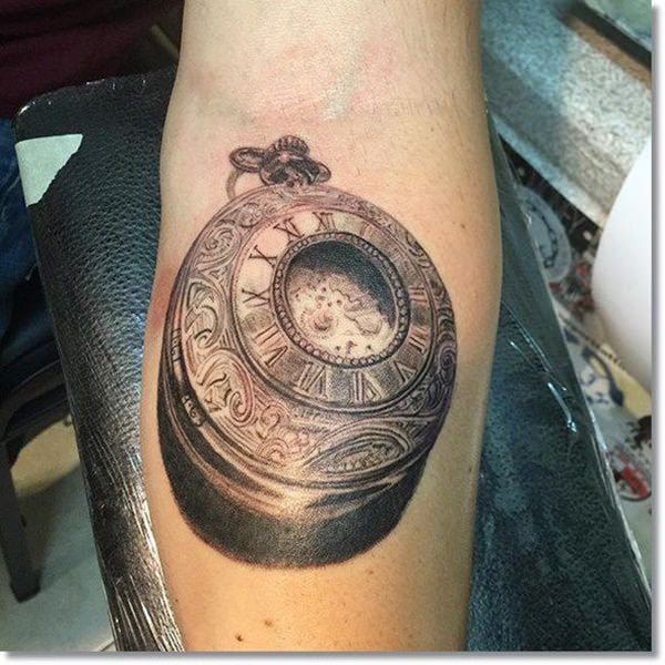 tatuaggio orologio da taschino 157