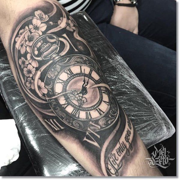 tatuaggio orologio da taschino 163