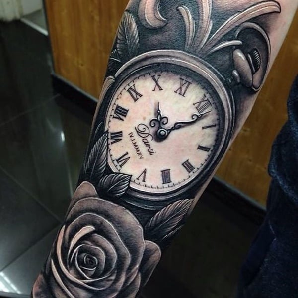 tatuaggio orologio da taschino 281