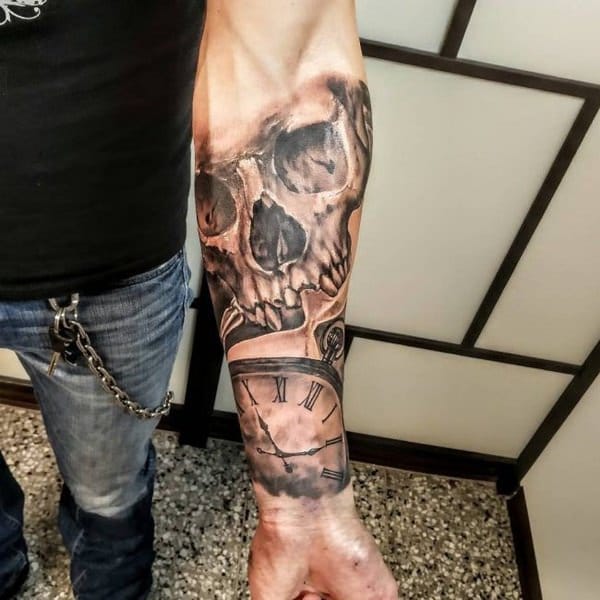 tatuaggio orologio da taschino 41