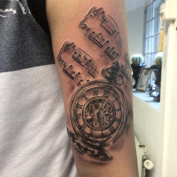 tatuaggio orologio da taschino 43