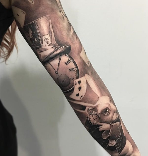 tatuaggio orologio da taschino 433