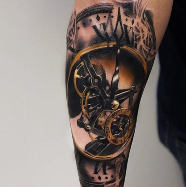 tatuaggio orologio da taschino 525