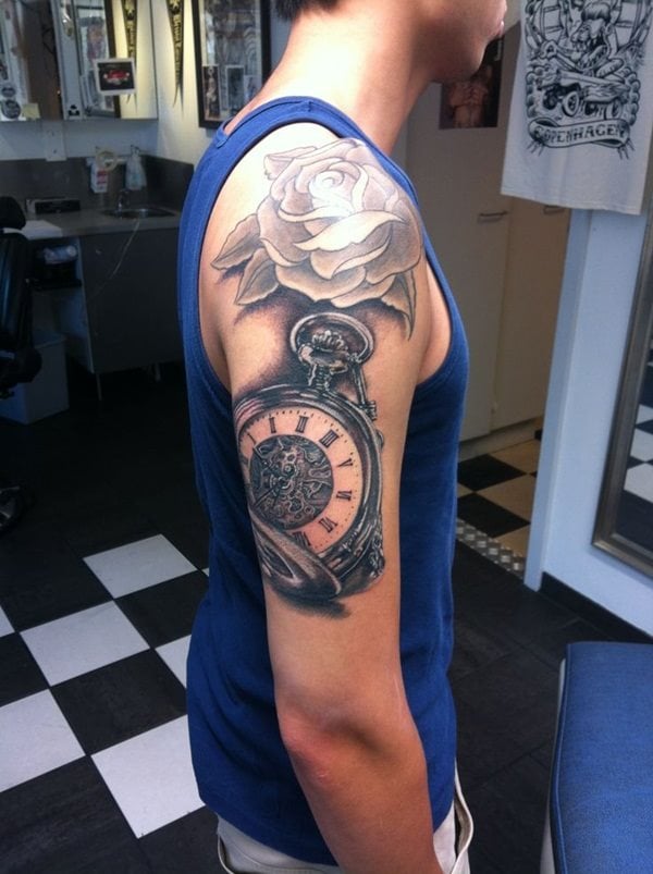 tatuaggio orologio da taschino 629