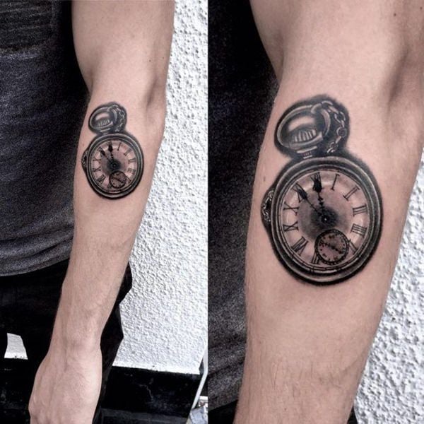 tatuaggio orologio da taschino 63
