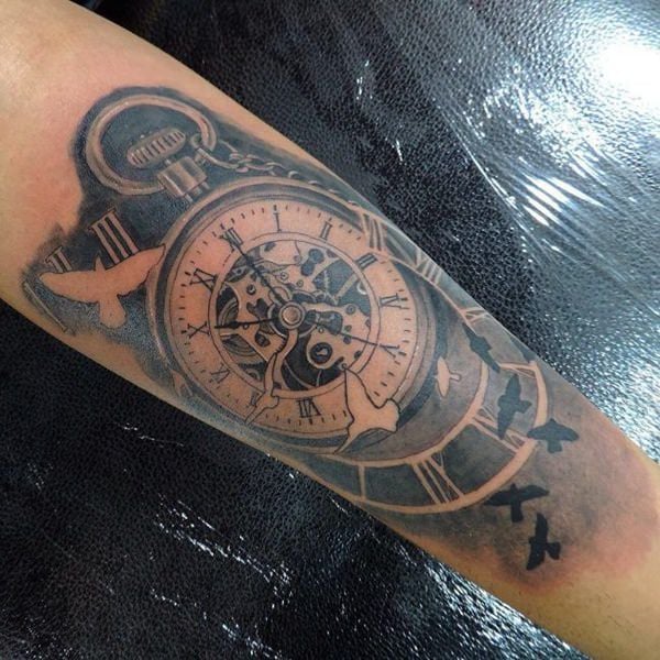 tatuaggio orologio da taschino 69