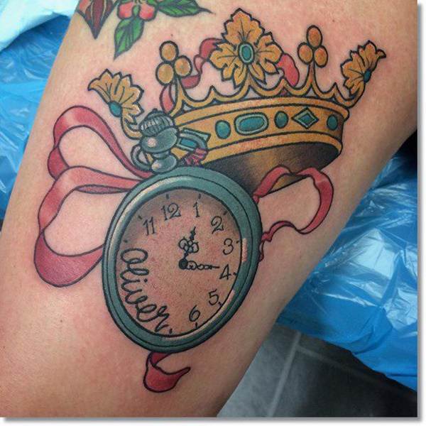tatuaggio orologio da taschino 93