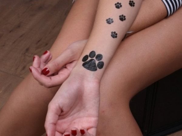 tatuaggio zampa di cane 139