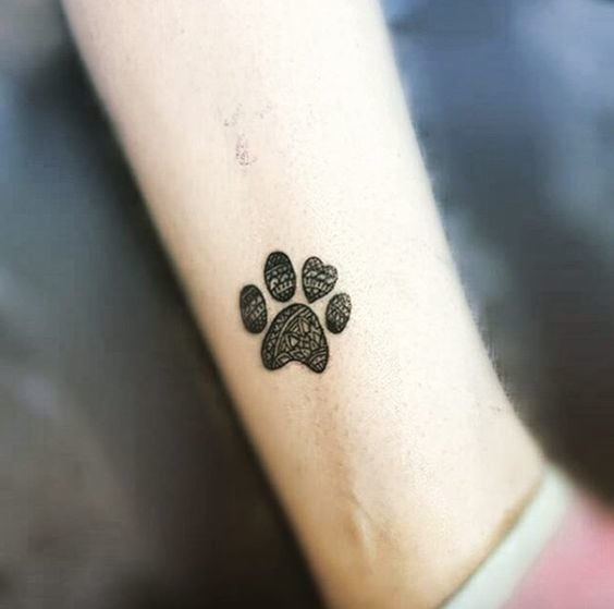 tatuaggio zampa di cane 205