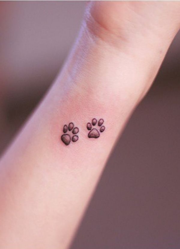 tatuaggio zampa di cane 43