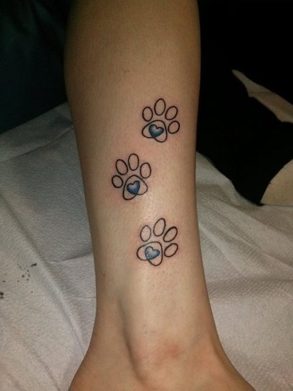 tatuaggio zampa di cane 47