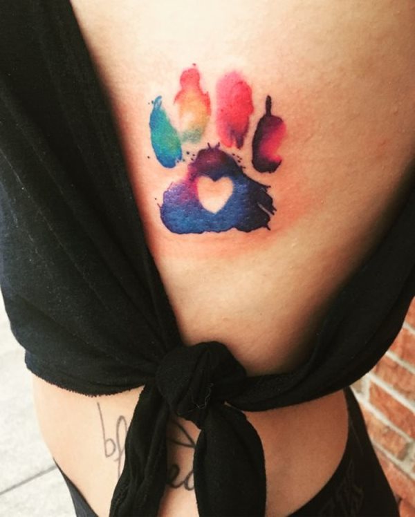 tatuaggio zampa di cane 51