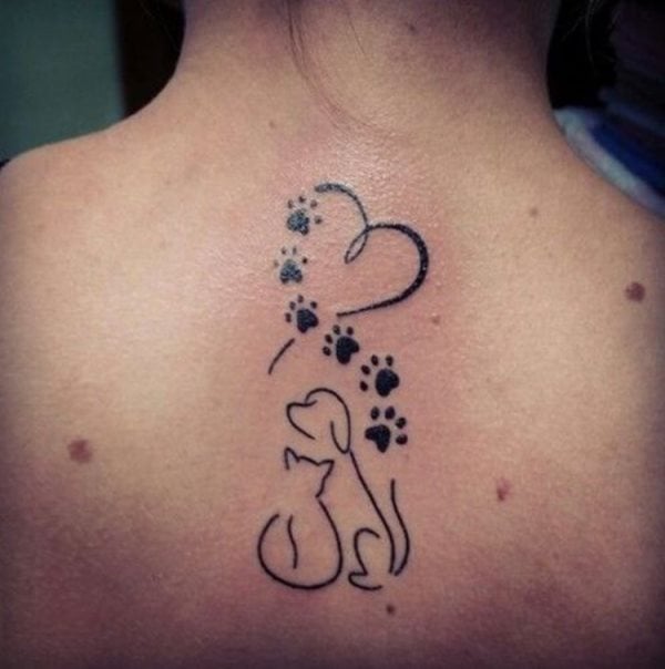 tatuaggio zampa di cane 73