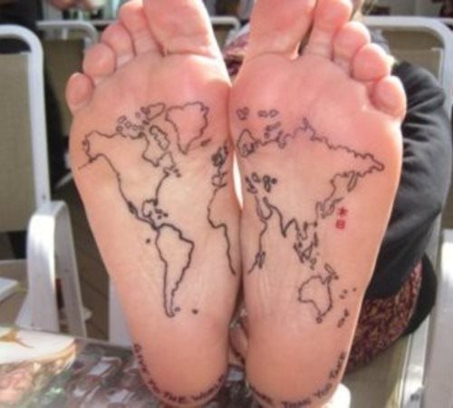 64 tatuaggi piede