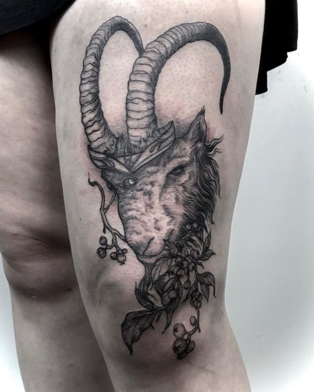 tatuaggio capra 78