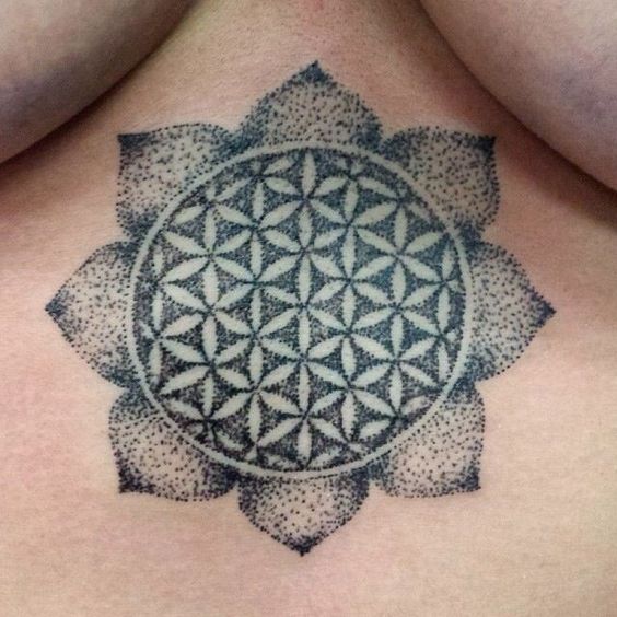 tatuaggio fiore vita 04