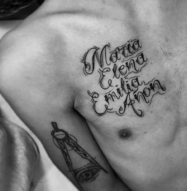 tatuaggio nome figlio 99