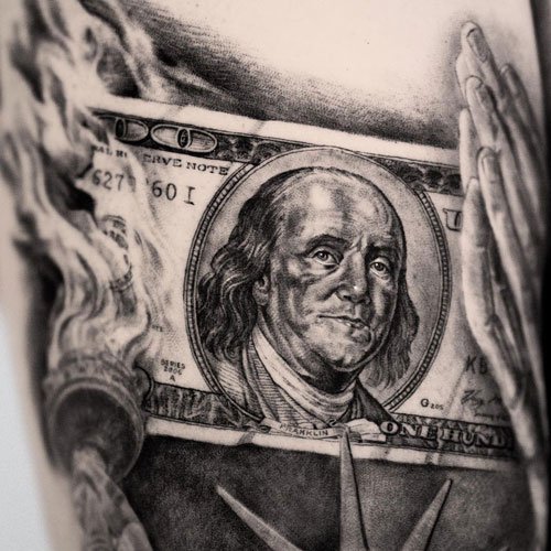tatuaggio soldi 18