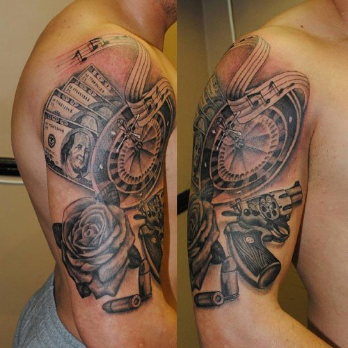 tatuaggio soldi 34