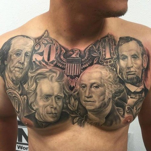 tatuaggio soldi 45