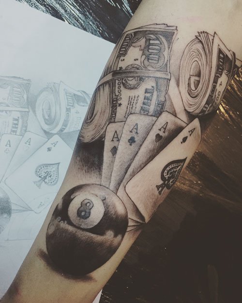 tatuaggio soldi 48