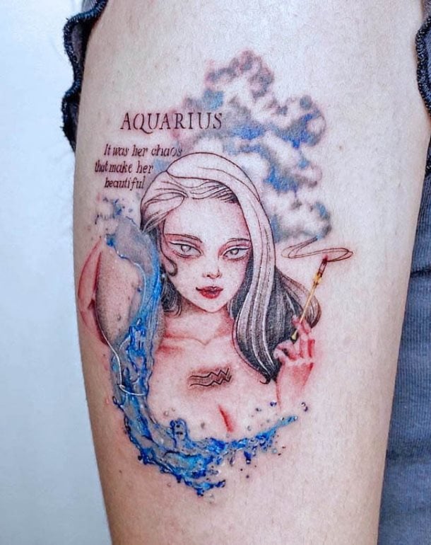 tatuaggio aquario 17