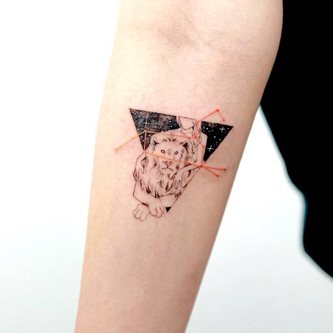 tatuaggio leone 38