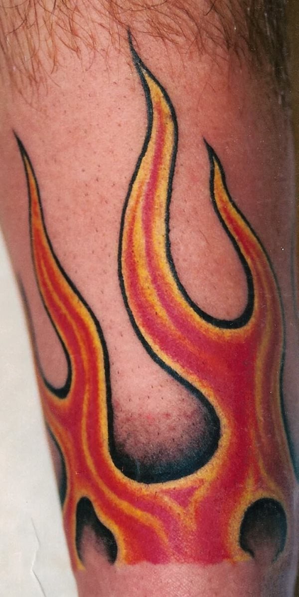 47 Tatuaggi di fiamme di fuoco: Galleria di immagini