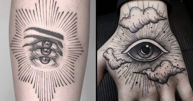 tattoo occhio illuminati 82