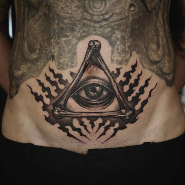 tattoo occhio illuminati 88