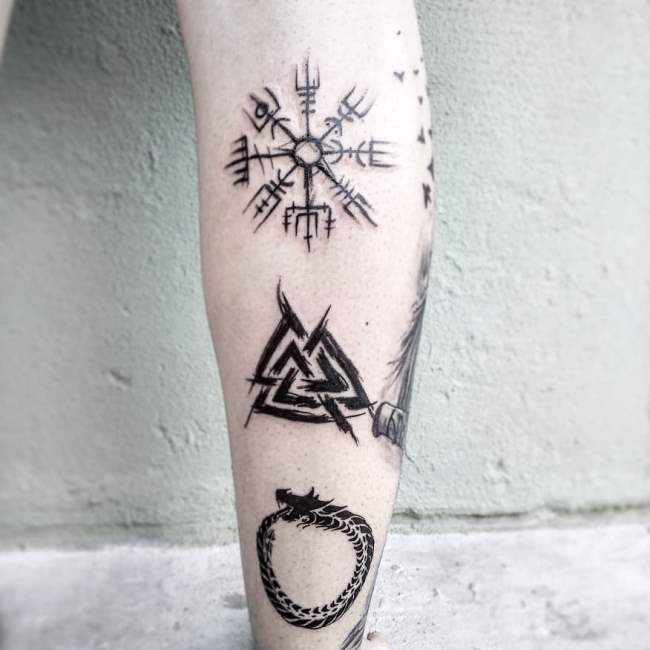 tattoo valknut 188