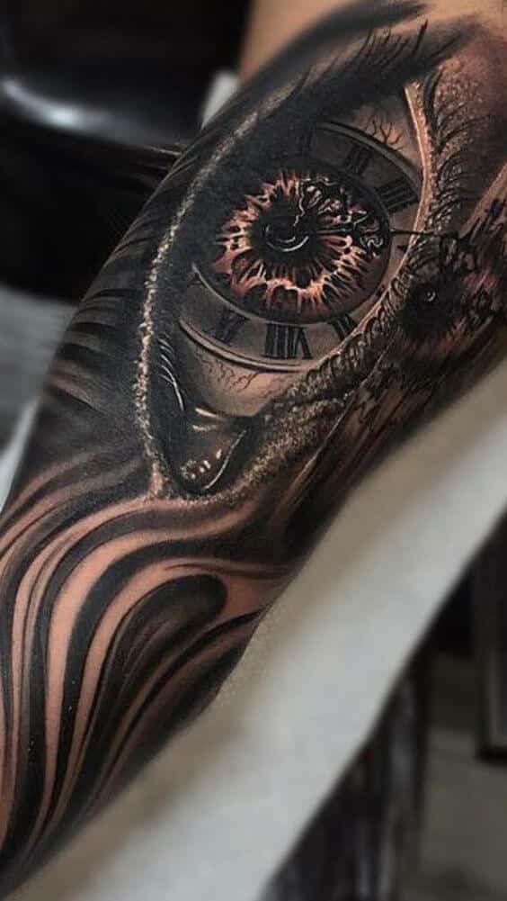 tatuaz zegar 219