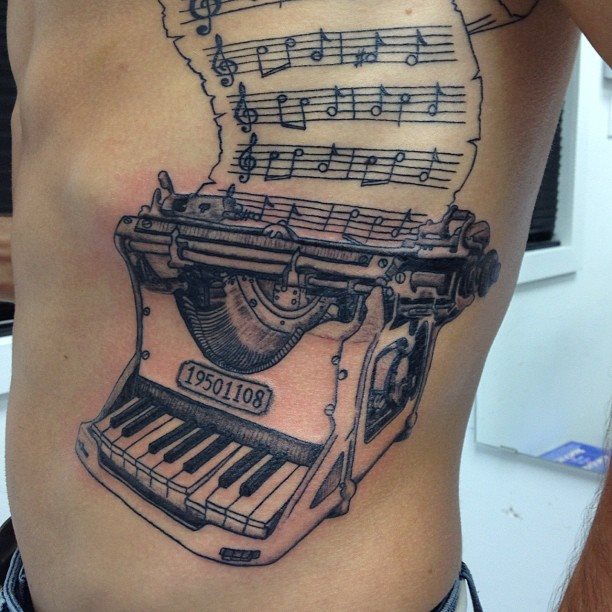 tatuagem musica 45