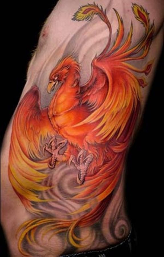 tatuagem ave fenix 17