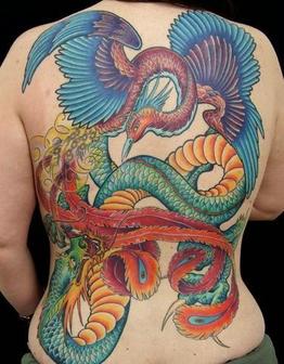 tatuagem ave fenix 34