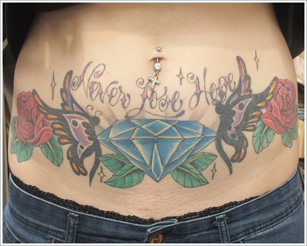64 Tatuagens no abdómen: Galeria de desenhos