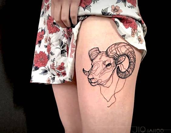 tatuagem signo aries 28