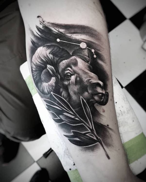 tatuagem signo aries 32